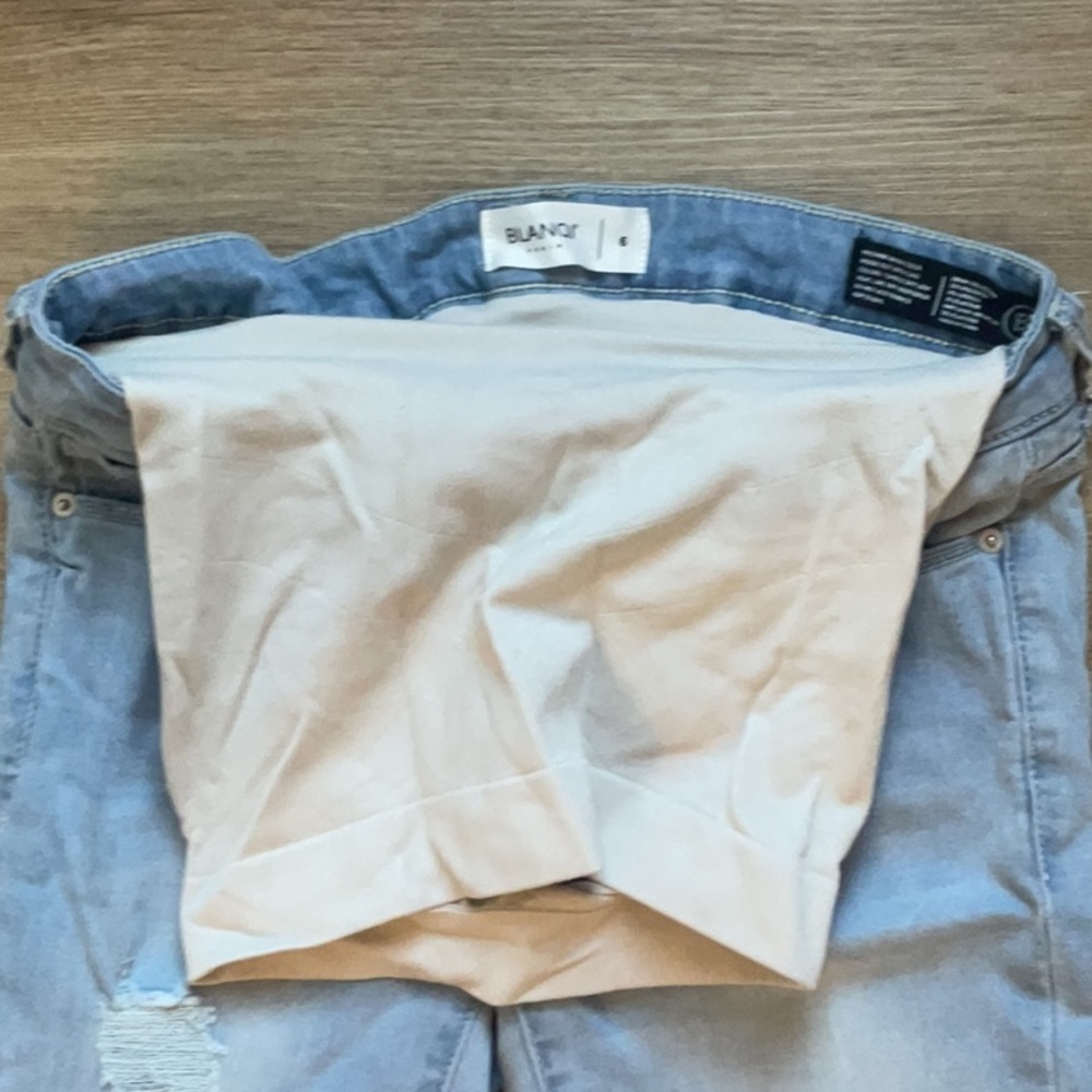 NWOT BLANQI Denim Maternity Belly Support Skinny Jeans Size 6 - Picture 7 of 9